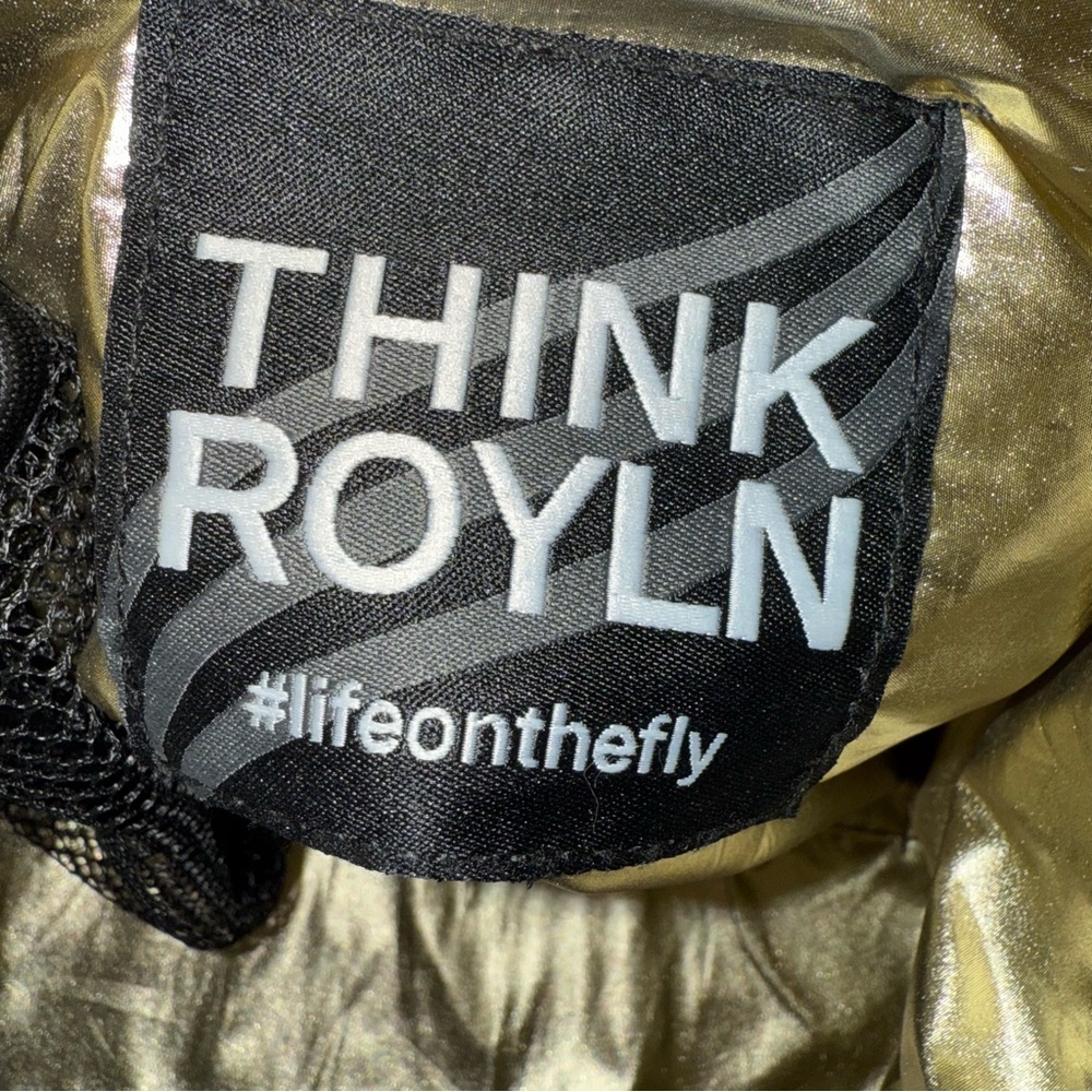 Think Royln Quilted Puffer Tote Bag Pink Black Brown Snake Print New (No Tags) - Picture 7 of 9